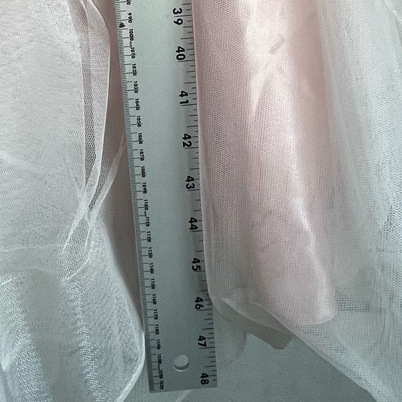 ALYCE Maxi Tulle Skirt Beaded Waistband Sz Large - Picture 8 of 13